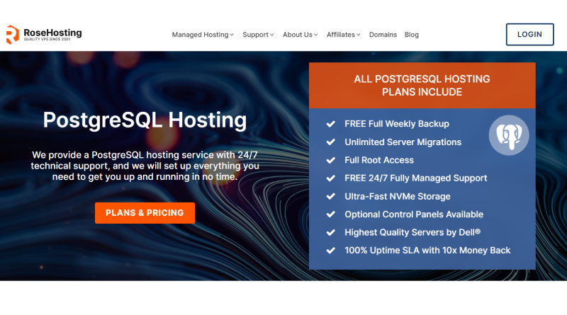 rosehosting-postgresql-hosting