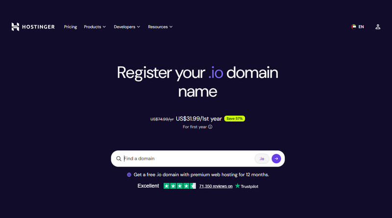 hostinger-domain-registration-services
