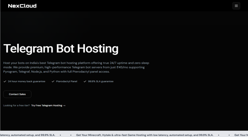 nexcloud - telegram-hosting